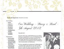 Tablet Screenshot of bradandstacey.gettingmarried.co.uk