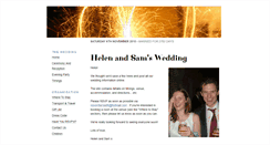Desktop Screenshot of helensam.gettingmarried.co.uk