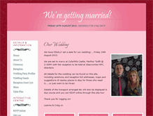 Tablet Screenshot of leanneandcraig.gettingmarried.co.uk