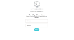 Desktop Screenshot of hugh-and-anna.gettingmarried.co.uk