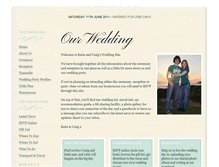 Tablet Screenshot of katieandcraig.gettingmarried.co.uk