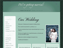 Tablet Screenshot of jonathanandcatherine.gettingmarried.co.uk