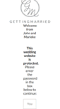 Mobile Screenshot of mariekeandjohn.gettingmarried.co.uk