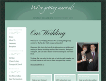 Tablet Screenshot of hannahandnick.gettingmarried.co.uk