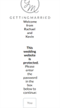 Mobile Screenshot of kevinandrachael.gettingmarried.co.uk