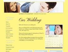 Tablet Screenshot of colinandmonica.gettingmarried.co.uk