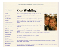 Tablet Screenshot of marianneandpaul.gettingmarried.co.uk