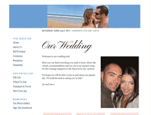 Tablet Screenshot of leeandliz.gettingmarried.co.uk