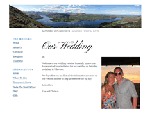 Tablet Screenshot of christopherandlisa.gettingmarried.co.uk