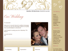 Tablet Screenshot of leeandjess.gettingmarried.co.uk