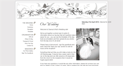 Desktop Screenshot of davina-and-rob.gettingmarried.co.uk