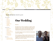 Tablet Screenshot of kurtandtrish.gettingmarried.co.uk