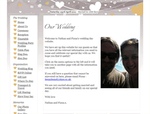 Tablet Screenshot of nathanandfiona.gettingmarried.co.uk