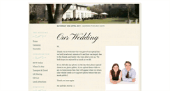 Desktop Screenshot of gilesandsarahare.gettingmarried.co.uk
