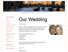 Tablet Screenshot of jamieandemma.gettingmarried.co.uk