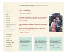 Tablet Screenshot of andy-and-rachel.gettingmarried.co.uk