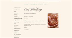 Desktop Screenshot of lucieandoliver.gettingmarried.co.uk