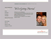 Tablet Screenshot of andrewandsara.gettingmarried.co.uk