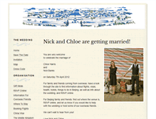 Tablet Screenshot of nickandchloe.gettingmarried.co.uk