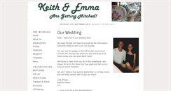 Desktop Screenshot of keith-and-emma.gettingmarried.co.uk