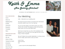 Tablet Screenshot of keith-and-emma.gettingmarried.co.uk
