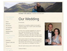 Tablet Screenshot of markandcarolyn.gettingmarried.co.uk