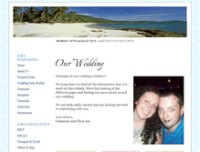 Tablet Screenshot of catherineandchris.are.gettingmarried.co.uk