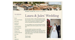 Desktop Screenshot of lauraandjules.gettingmarried.co.uk