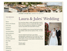 Tablet Screenshot of lauraandjules.gettingmarried.co.uk