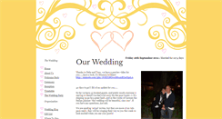 Desktop Screenshot of annieandsteve.gettingmarried.co.uk