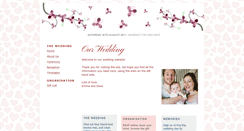 Desktop Screenshot of daveandemmawedding.gettingmarried.co.uk