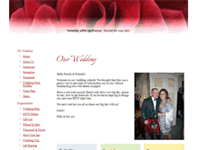 Tablet Screenshot of michael-and-jennifer.gettingmarried.co.uk