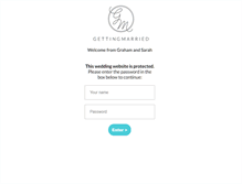 Tablet Screenshot of grahamandsarah.gettingmarried.co.uk