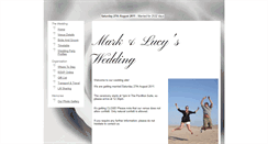 Desktop Screenshot of mark-and-lucy.gettingmarried.co.uk