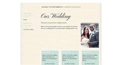 Desktop Screenshot of colin-and-zoe.gettingmarried.co.uk