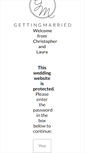 Mobile Screenshot of christopher-and-laura.gettingmarried.co.uk