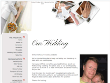 Tablet Screenshot of daveandlindsey.gettingmarried.co.uk