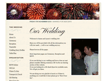 Tablet Screenshot of lauraandjames.gettingmarried.co.uk
