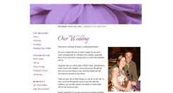 Desktop Screenshot of charleneandpeter.gettingmarried.co.uk